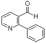结构式 CAS# 74796-19-3, 2-苯基-3-吡啶甲醛