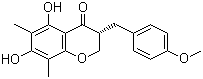 structure of CAS# 74805-91-7, Methylophiopogonanone B;NE-IV; R-Methylophiopogonanone B; (3R)-2,3-Dihydro-5,7-dihydroxy-3-[(4-methoxyphenyl)methyl]-6,8-dimethyl-4H-1-benzopyran-4-one