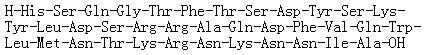 structure of CAS# 74870-06-7, Oxyntomodulin (swine);Enteroglucagon (dog); Enteroglucagon (pig peptide moiety); Oxyntomodulin (Canis familiaris); Oxyntomodulin (pig peptide moiety)