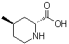 结构式 CAS# 74874-06-9, rel-(2R,4R)-4-甲基-2-哌啶羧酸