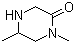 structure of CAS# 74879-13-3, 1,5-Dimethyl-2-piperazinone