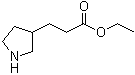 结构式 CAS# 748797-09-3, 3-吡咯烷丙酸乙酯