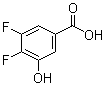 结构式 CAS# 749230-45-3, 3,4-二氟-5-羟基苯甲酸