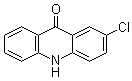 structure of CAS# 7497-52-1, 2-Chloroacridin-9(10H)-one;2-Chloroacridone; NSC 406615