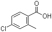 结构式 CAS# 7499-07-2, 4-氯-2-甲基苯甲酸