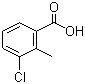 结构式 CAS# 7499-08-3, 3-氯-2-甲基苯甲酸