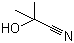 structure of CAS# 75-86-5, Acetone cyanohydrin ;2-Hydroxy-2-methylpropionitrile; 2-Hydroxyisobutyronitrile; 2-Methyllactonitrile