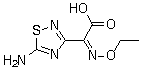 结构式 CAS# 75028-24-9, (Z)-5-氨基-alpha-(乙氧亚氨基)-1,2,4-噻二唑-3-乙酸
