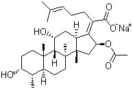 夫西地酸钠分子结构 (CAS 751-94-0)
