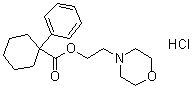 1-Phenylcyclohexanecarboxylic acid 2-(4-morpholinyl)ethyl ester hydrochloride molecular structure (CAS 75136-54-8)