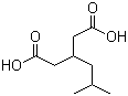 结构式 CAS# 75143-89-4, 3-异丁基戊二酸