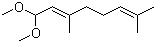 structure of CAS# 7549-37-3, 1,1-Dimethoxy-3,7-dimethylocta-2,6-diene;Citral dimethyl acetal; 3,7-Dimethyl-2,6-octadienal dimethyl acetal