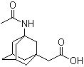 structure of CAS# 75667-93-5, 3-Acetamido-1-adamantaneacetic acid;3-(Acetylamino)-tricyclo[3.3.1.1(3,7)]decane-1-acetic acid