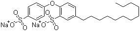 结构式 CAS# 7575-62-4, 十二烷基二苯醚二磺酸钠