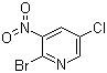 结构式 CAS# 75806-86-9, 2-溴-5-氯-3-硝基吡啶