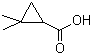 结构式 CAS# 75885-59-5, 2,2-二甲基环丙甲酸