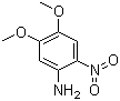 structure of CAS# 7595-31-5, 4,5-Dimethoxy-2-nitroaniline