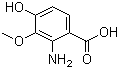 2-Amino-4-hydroxy-3-methoxybenzoic acid molecular structure (CAS 7595-98-4)