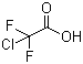 二氟氯乙酸分子结构 (CAS 76-04-0)