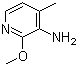 3-Amino-2-methoxy-4-methylpyridine molecular structure (CAS 76005-99-7)