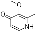 structure of CAS# 76015-11-7, 3-Methoxy-2-methyl-1H-pyridin-4-one