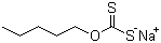 Carbonodithioic acid O-pentyl ester sodium salt molecular structure (CAS 7607-99-0)