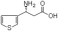 结构式 CAS# 760941-22-8, (R)-3-氨基-3-(噻吩-3-基)丙酸
