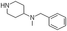 structure of CAS# 76167-62-9, 4-(N-Methyl-N-benzylamino)piperidine;N-Methyl-N-(phenylmethyl)-4-piperidinamine