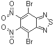 结构式 CAS# 76186-72-6, 4,7-二溴-5,6-二硝基苯并[c][1,2,5]噻二唑