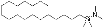 Octadecyldimethyl(dimethylamino)silane molecular structure (CAS 76328-77-3)