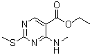 4-Methylamino-2-methylthiopyrimidine-5-carboxylic acid ethyl ester molecular structure (CAS 76360-82-2)