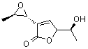 structure of CAS# 76375-62-7, Asperlactone;(5R)-5-[(1S)-1-Hydroxyethyl]-3-[(2S,3S)-3-methyl-2-oxiranyl]-2(5H)-furanone