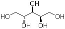 L-(-)-阿拉伯糖醇分子结构 (CAS 7643-75-6)