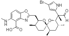 23-溴-A-23187分子结构 (CAS 76455-82-8)
