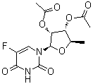 2',3'-Di-O-acetyl-5'-deoxy-5-fluorouridine molecular structure (CAS 76462-82-3)