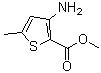 3-氨基-5-甲基噻吩-2-羧酸甲酯分子结构 (CAS 76575-71-8)