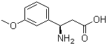 structure of CAS# 765895-65-6, (R)-3-Amino-3-(3-methoxyphenyl)propanoic acid