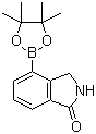 结构式 CAS# 765948-78-5, 1-异吲哚啉酮-4-硼酸嚬哪醇酯; 4-(4,4,5,5-四甲基-1,3,2-三氧杂戊硼烷-2-基)异吲哚啉-1-酮