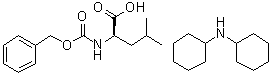 structure of CAS# 7662-58-0, N-Carbobenzoxy-D-leucine compd. with dicyclohexylamine