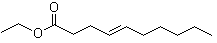 结构式 CAS# 76649-16-6, 反式-4-癸烯酸乙酯