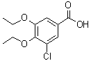 结构式 CAS# 766523-19-7, 3-氯-4,5-二乙氧基苯甲酸