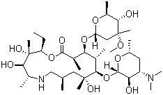 结构式 CAS# 76801-85-9, 阿奇霉素 A; 去甲阿奇霉素