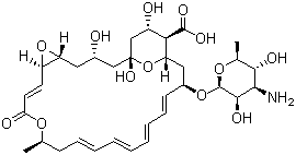 Pimaricin molecular structure (CAS 7681-93-8)