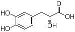 structure of CAS# 76822-21-4, Danshensu;(R)-a,3,4-Trihydroxybenzenepropanoic acid; 3-(3',4'-Dihydroxyphenyl)-(2R)-lactic acid; Dan shen suan A; Salvianic acid A