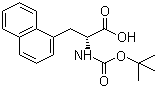 structure of CAS# 76932-48-4, (R)-N-Boc-1-Naphthylalanine;Boc-3-(1-Naphthyl)-D-alanine; N-tert-Butoxycarbonyl-1-naphthyl-D-alanine