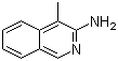 structure of CAS# 7697-66-7, 4-Methyl-3-isoquinolinamine;3-Amino-4-methylisoquinoline