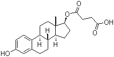 structure of CAS# 7698-93-3, beta-Estradiol 17-hemisuccinate;Estra-1,3,5(10)-triene-3,17b-diol 17-hemisuccinate