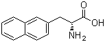structure of CAS# 76985-09-6, 3-(2-Naphthyl)-D-alanine;(S)-2-Amino-3-naphthalen-2-yl-propionic acid