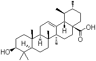 熊果酸分子结构 (CAS 77-52-1)