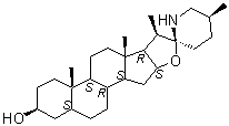 结构式 CAS# 77-59-8, 番茄碱